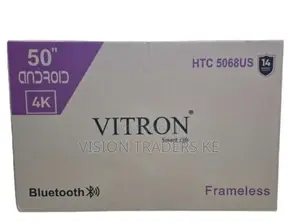 Vitron 50 Inches Smart Android Frameless Tv With Ultra Hd