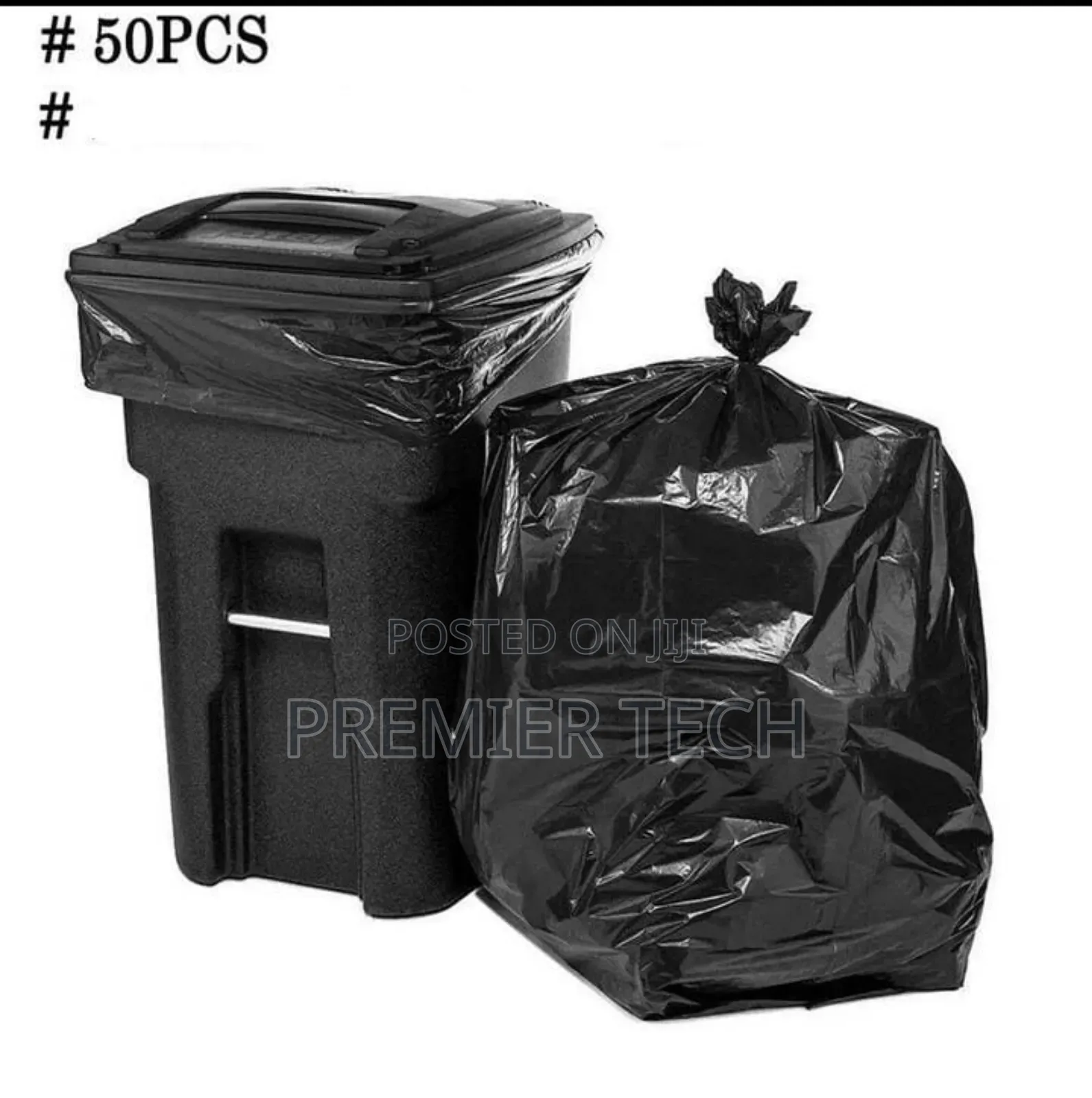 50 Pieces Garbage Bags for Trash Bins