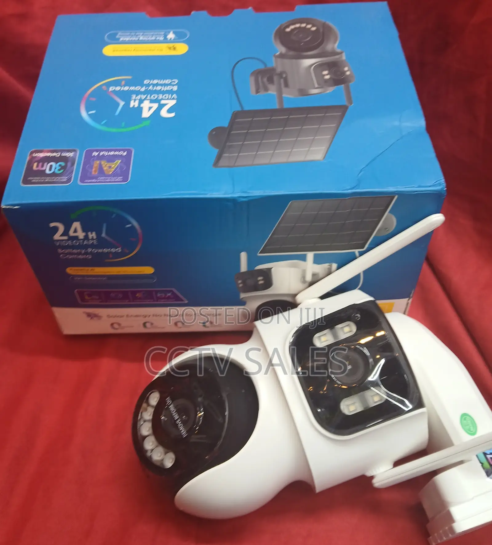 Wireless PTZ Av4 Icsee Solar Powered 4g Dual Lens