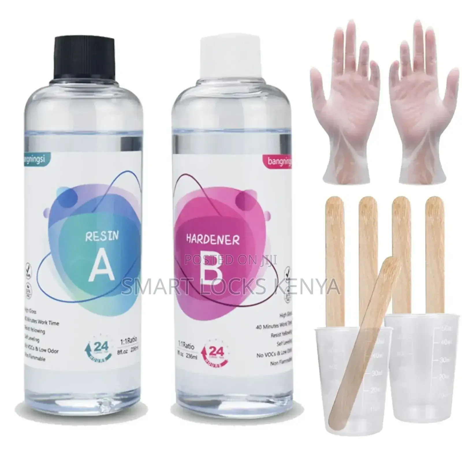 Ab Epoxy Resin and Hardener Kit for Diy Resin Art Craft 500 G 1:1