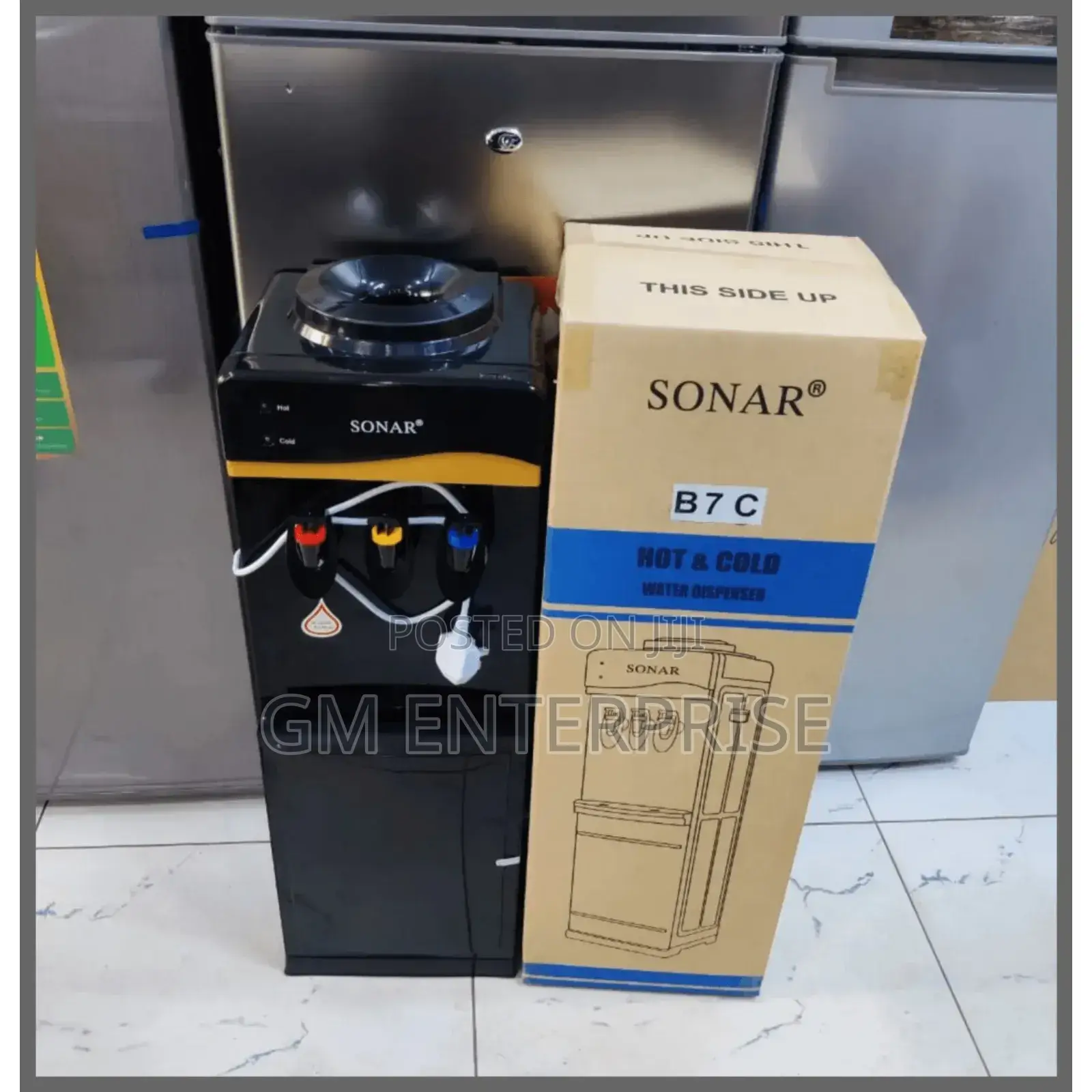 Black B7c Sonar 3 Taps Hot,Normal and Cold Dispenser
