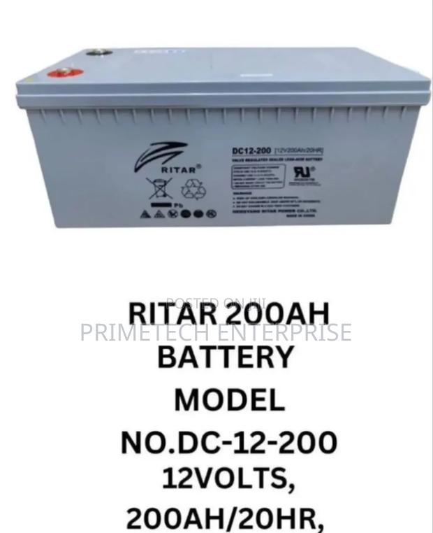 Rt-12-200 Ritar Battery 200ah - main view