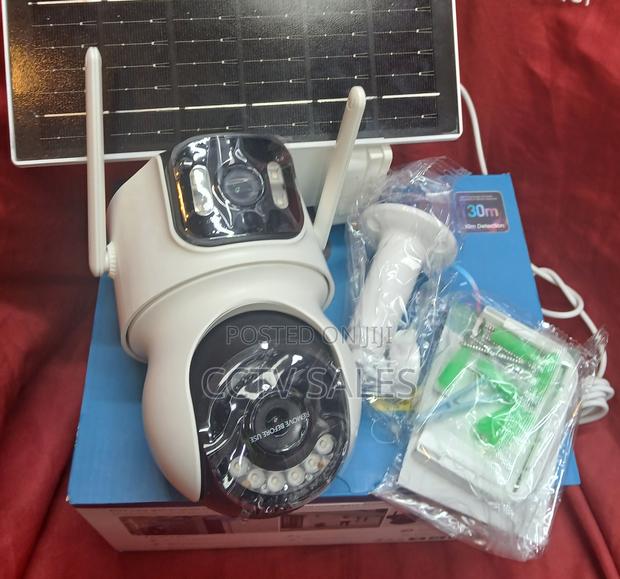 Uninterrupted Monitoring Av4 Icsee Solar Powered 4g Dual Lens