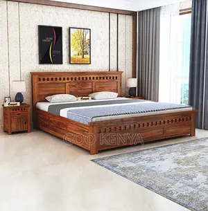 Home Bed; Classic Mahogany Master Bedroom Bed