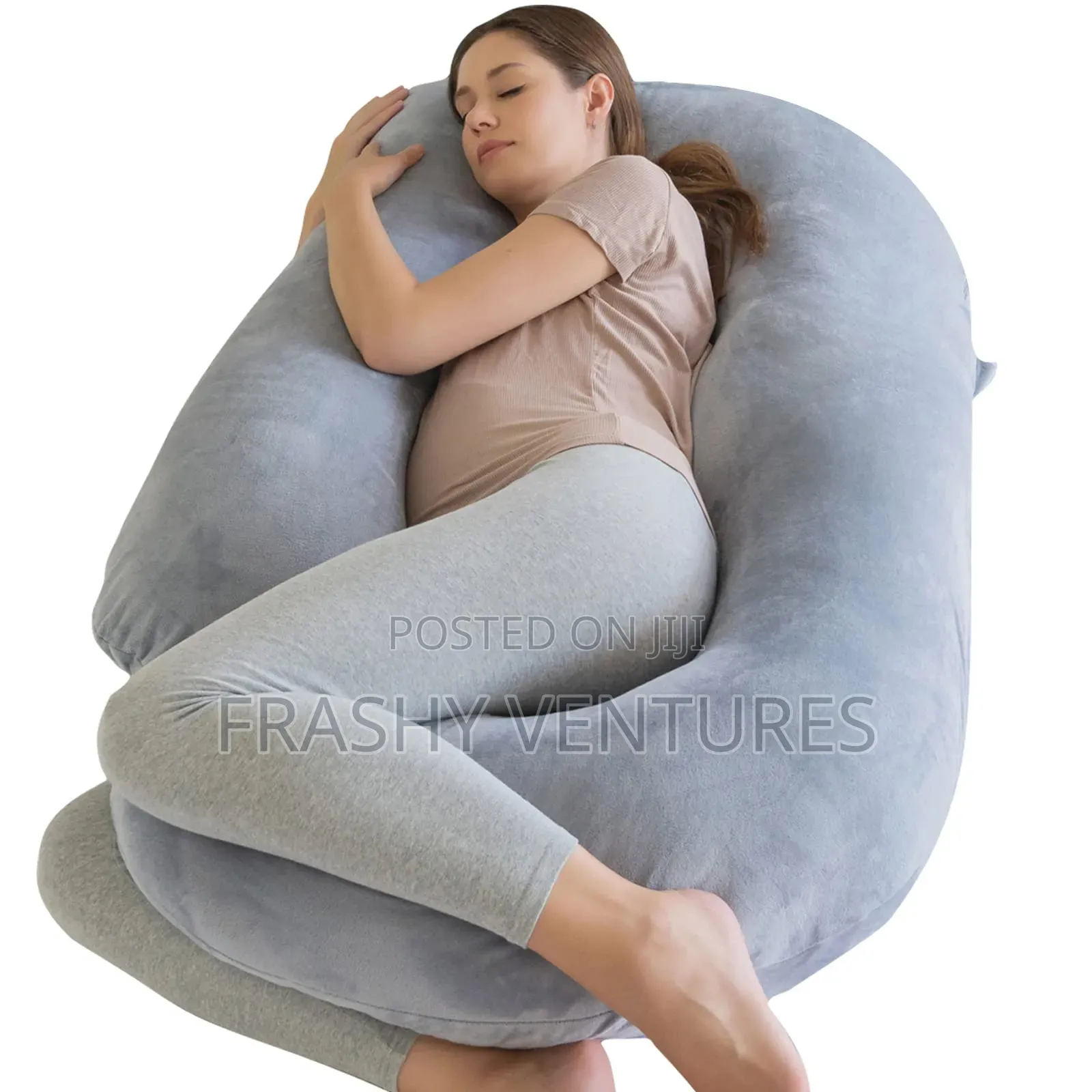 C Shaped Velvet Pregnancy Pillow