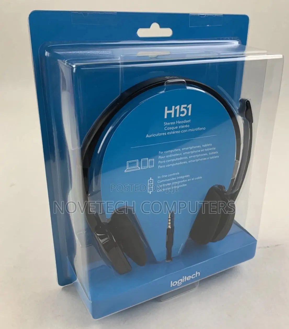 Logitech H151 Stereo Noise Cancelling Wired Headphones