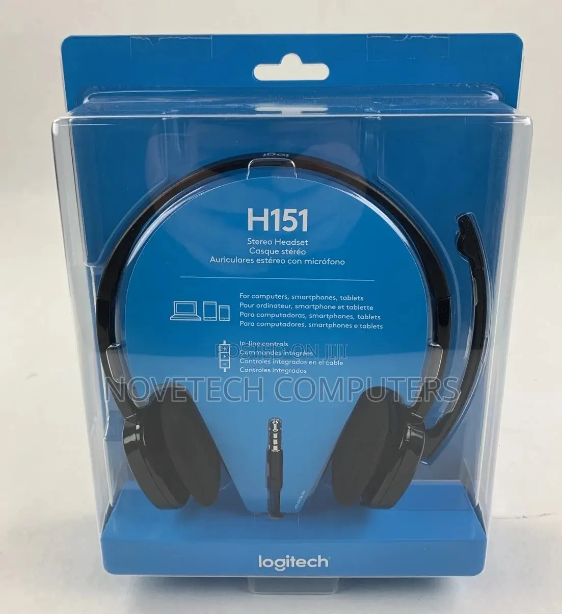 Logitech H151 Stereo Noise Cancelling Wired Headphones