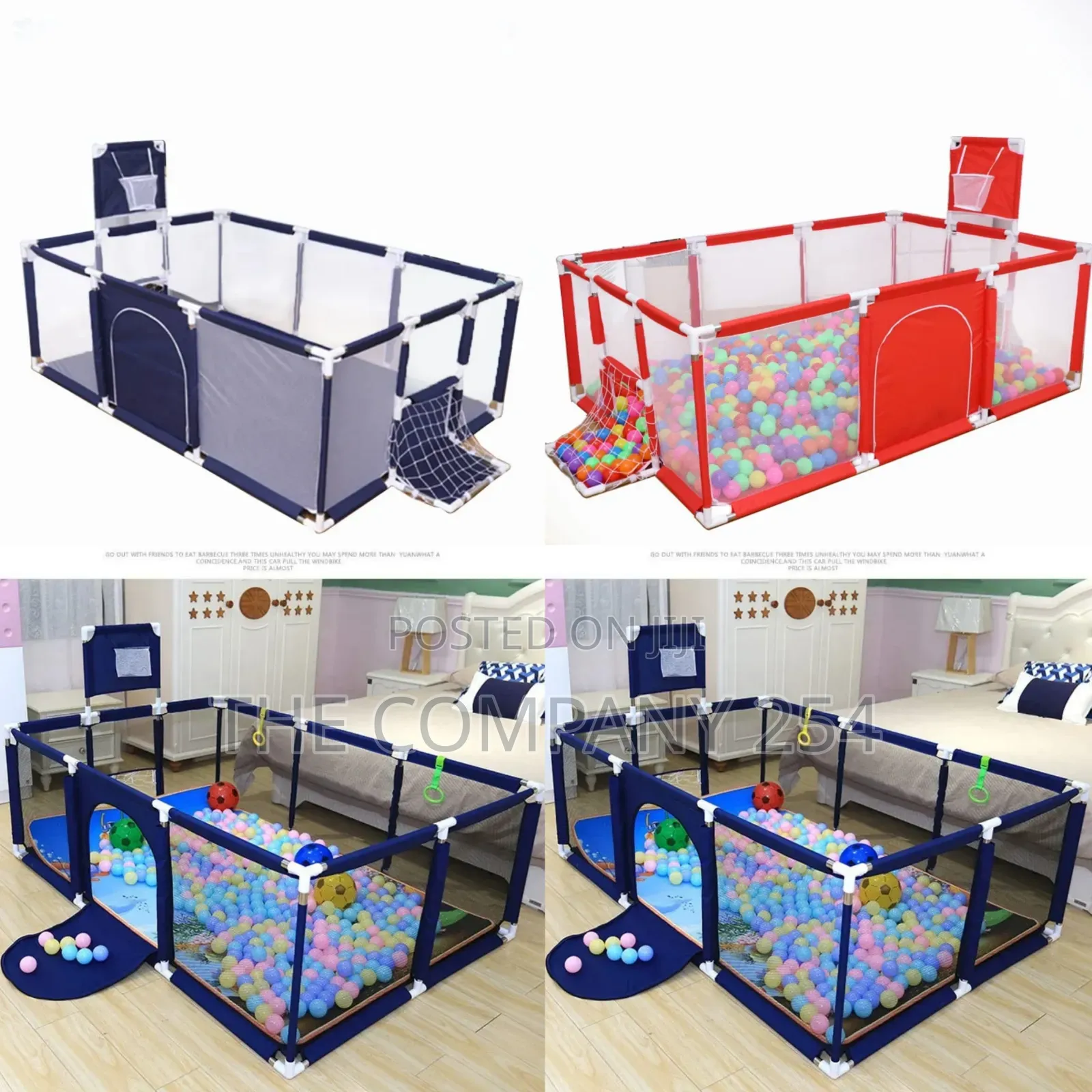 *Play Pen Available* for Babies Safety 30 Balls Pink ,Red ,Grey*