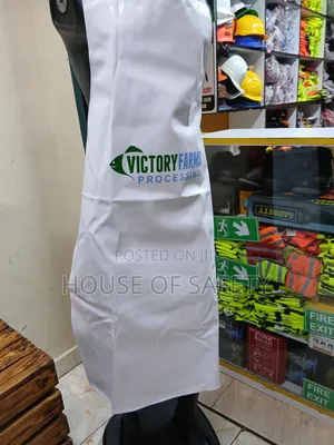White Long-Lasting Waterproof Aprons