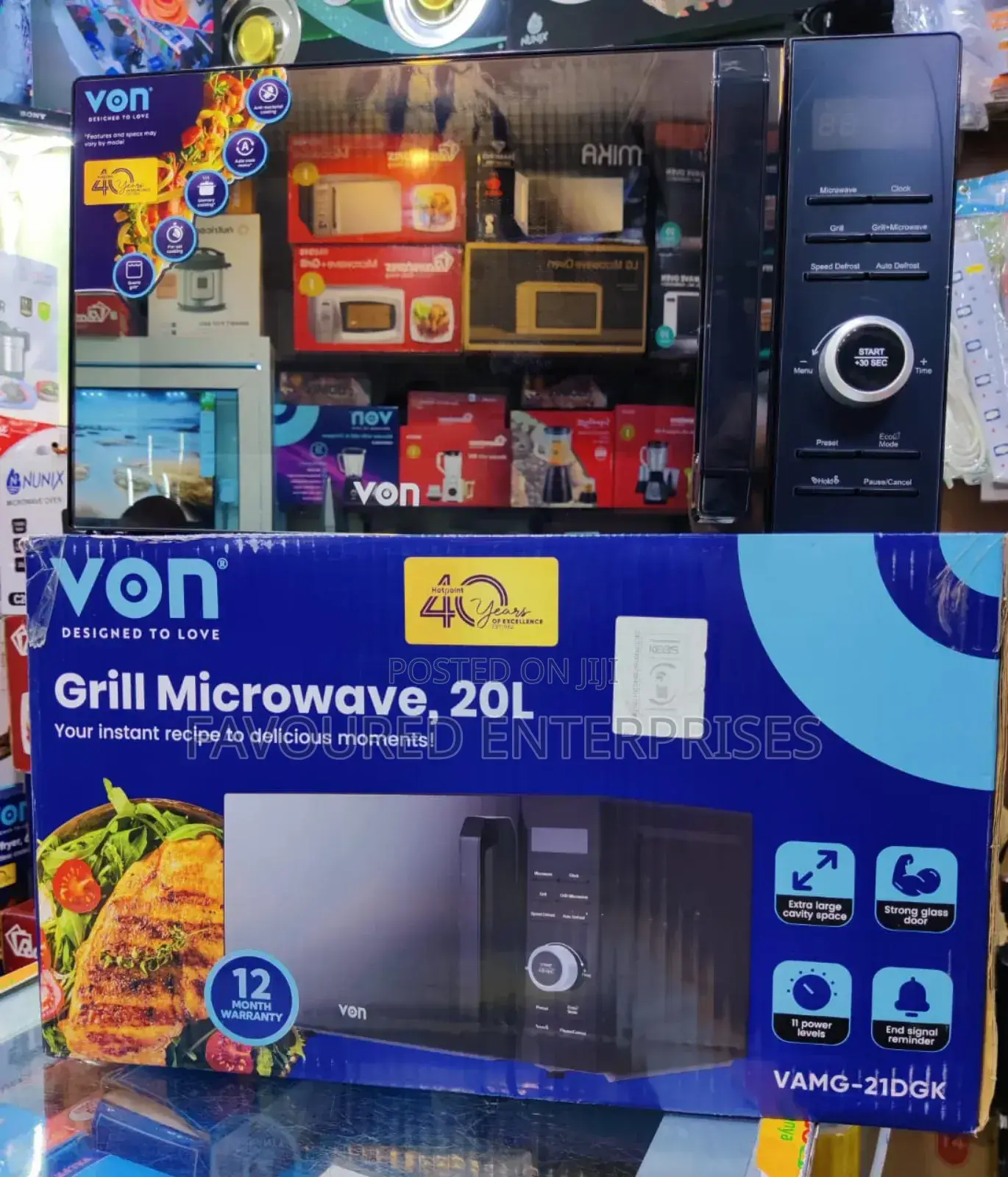 Von Microwave 20litres Digital With Grill