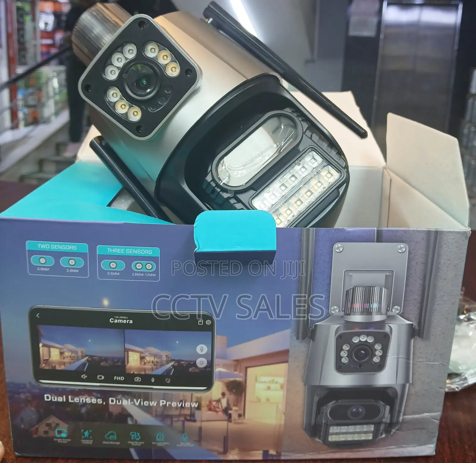 Xmd403 Dual Lens 3mp Icsee Wi-Fi With Two-Way Audio Network Camera