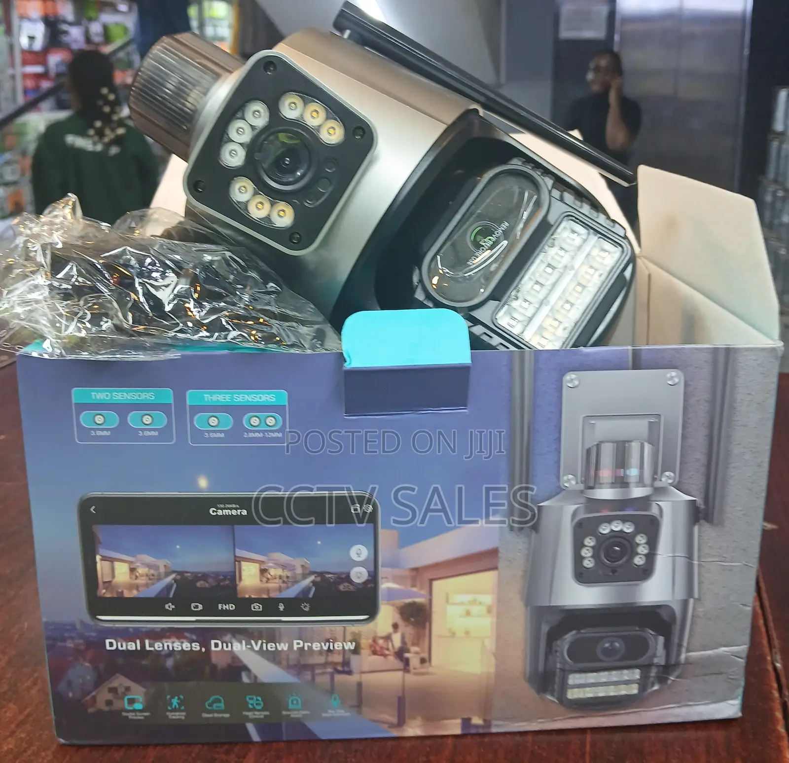 Xmd403 Dual Lens 3mp Icsee Wi-Fi With Motion Tracking Network Camera