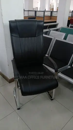 High Back Executive Office Chair With Premium Chrome Finish