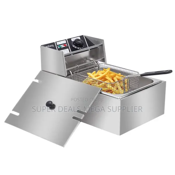 Fast Heat-Up Adjustable Temp 6l Stainless Steel Electric Deep Fryer