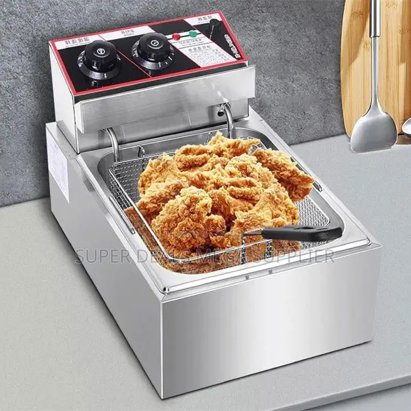 Stainless Steel Commercial 6l Electric Adjustable Temperature Fryer