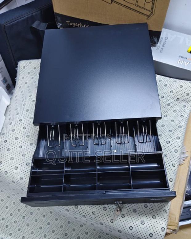 5 Slot Cash Drawer for Small Businesses With Removable Drawer, 5 Bill