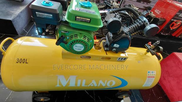 Milano Italia 300l Fuel Powered Air Compressor. - main view