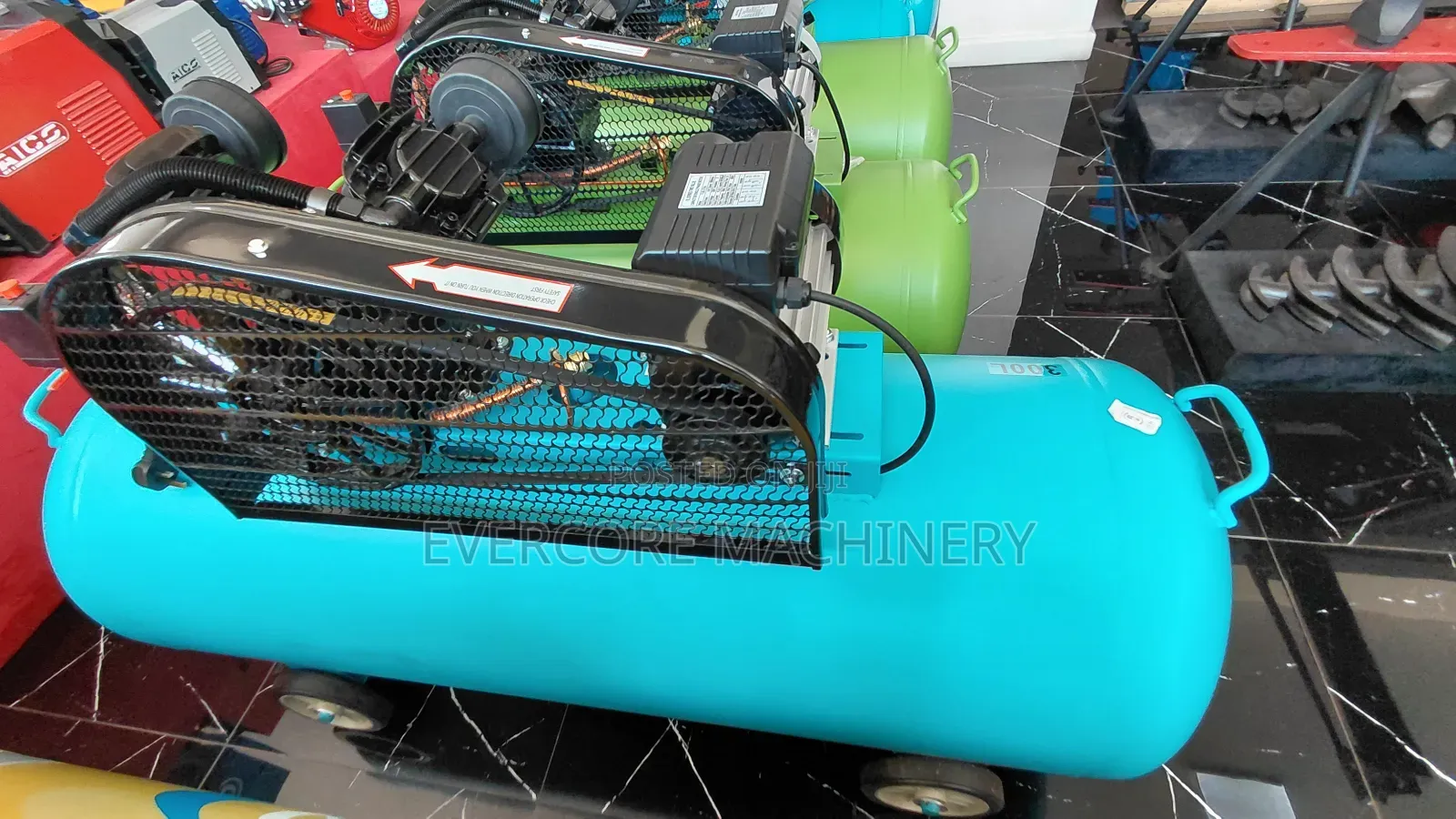 Milano Italia 300l Electric Single Phase Air Compressor Machine.