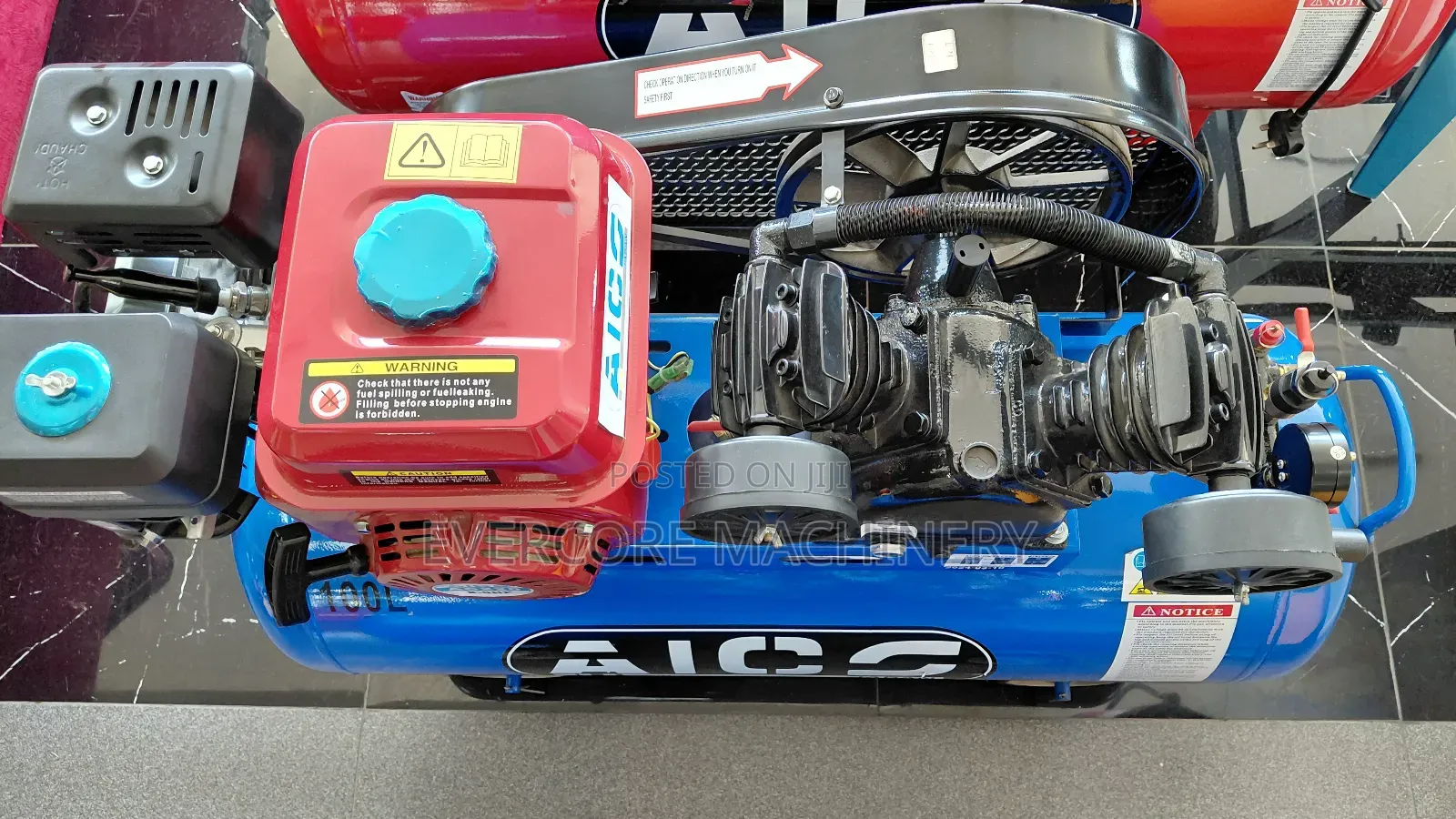 Aico Japan 100l Petrol/Fuel Powered Air Compressor .