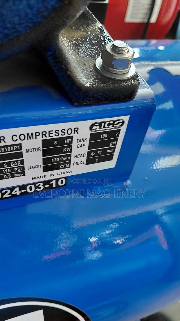 Aico Japan 100l Petrol/Fuel Powered Air Compressor . - thumbnail 2