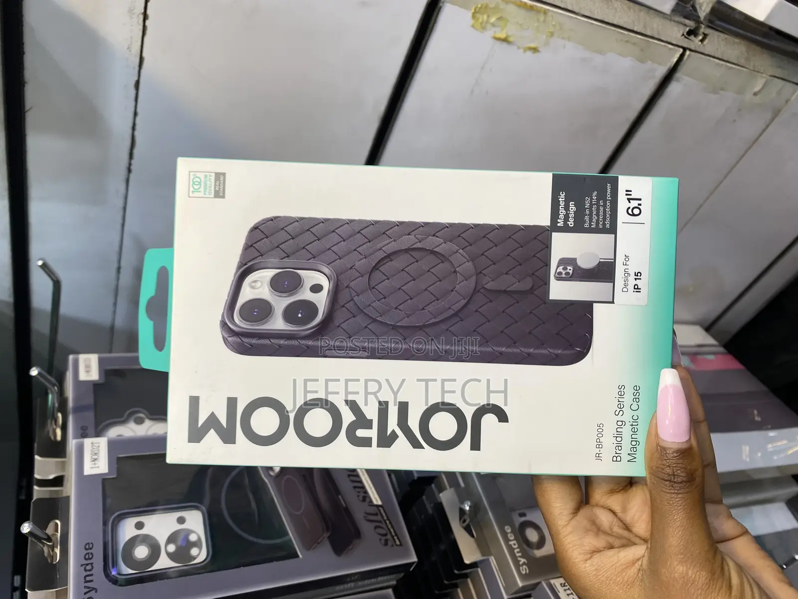 Winker Joyroom Braided Series Magsafe Magnetic Case for iPhone 15