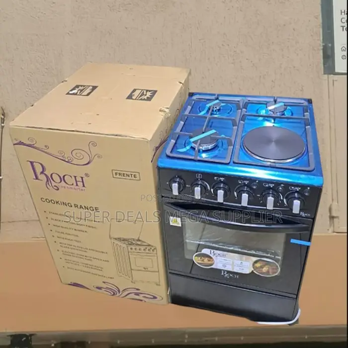 50x60cm Glass Top Free Standing Cooker 3 Gas Burners and Oven Combo