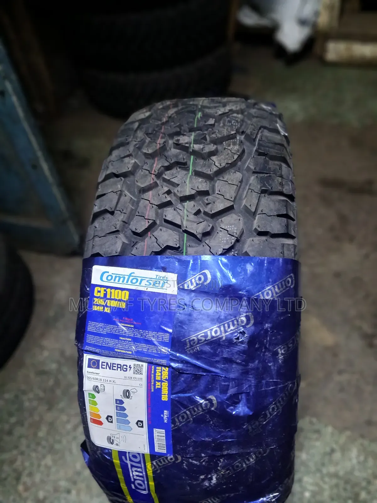 Comforser 265/60r18at. Cf 1100