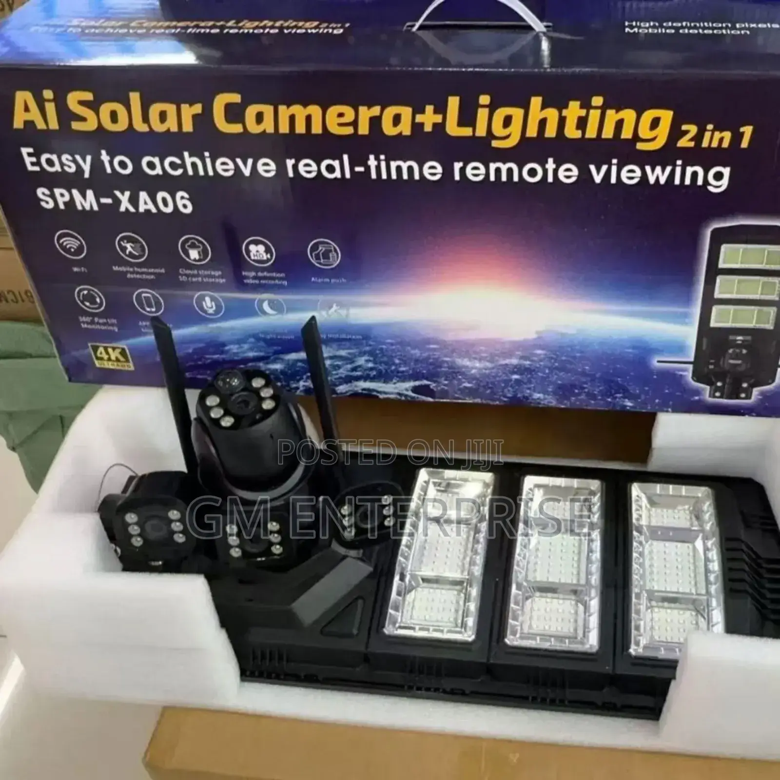2in1 Ai Solar Camera Withstreet Light Solar System