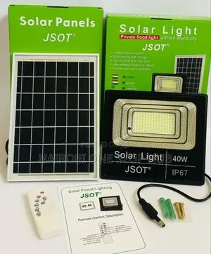 Jsot 40 Watts Solar Powered Floodlight