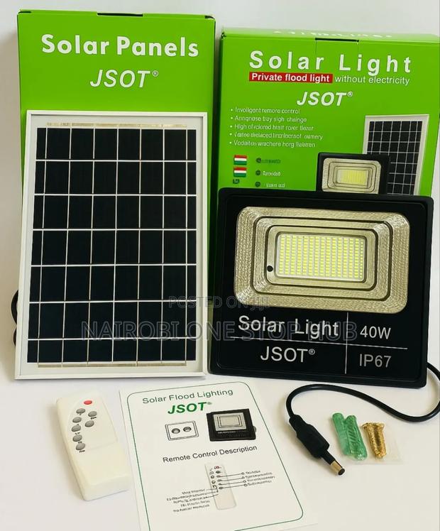 Jsot 40 Watts Solar Powered Floodlight
