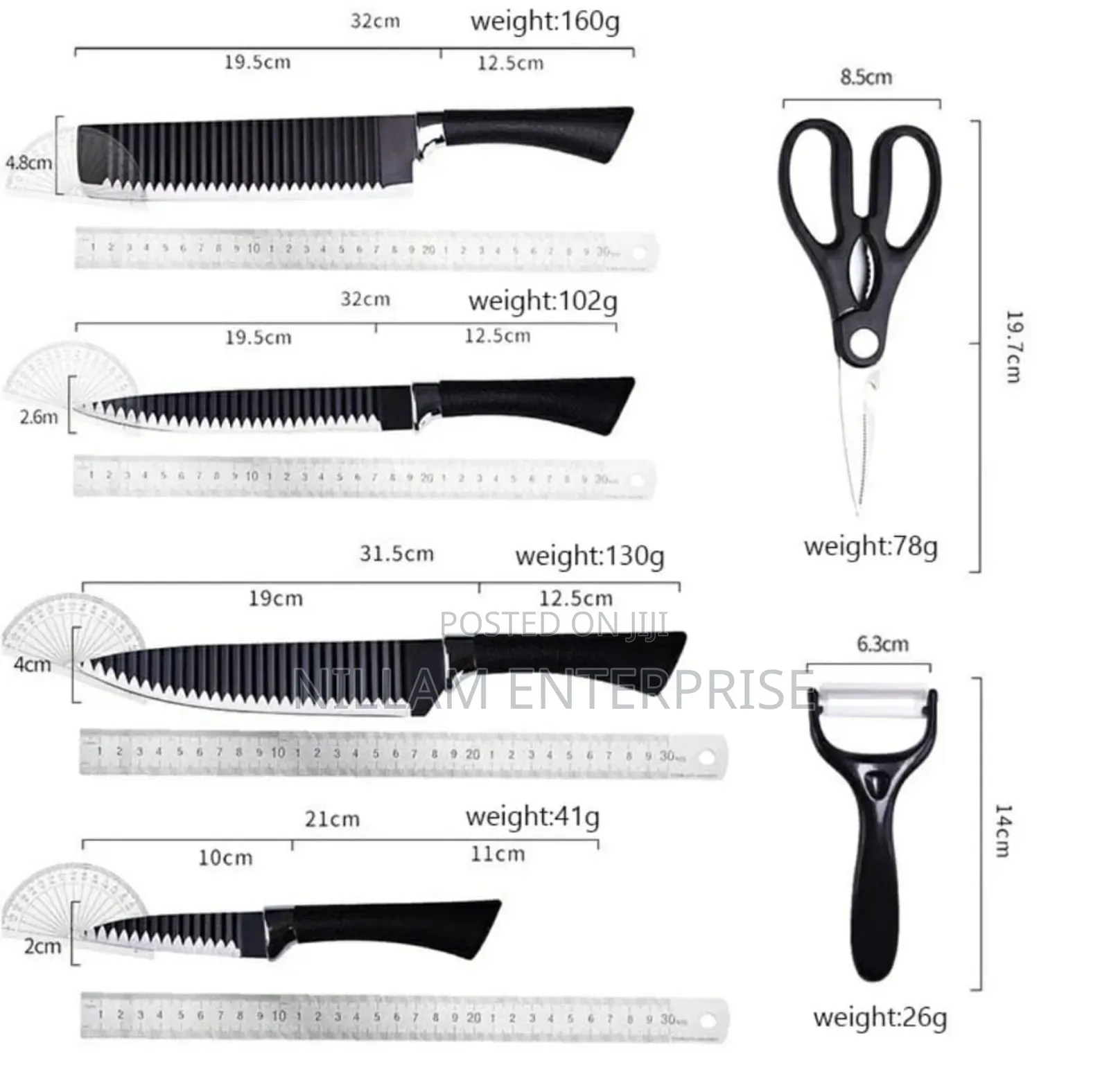 6pcs Zepter Knife Gift Pack Set