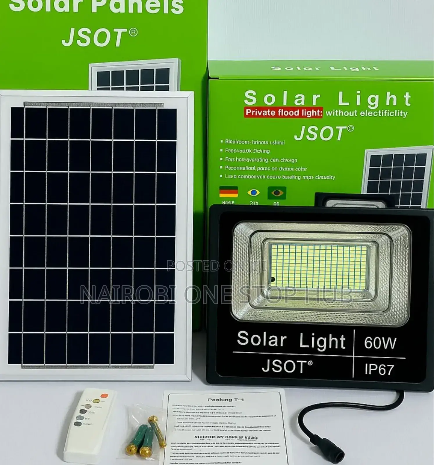 Jsot 60 Watts Solar Floodlight