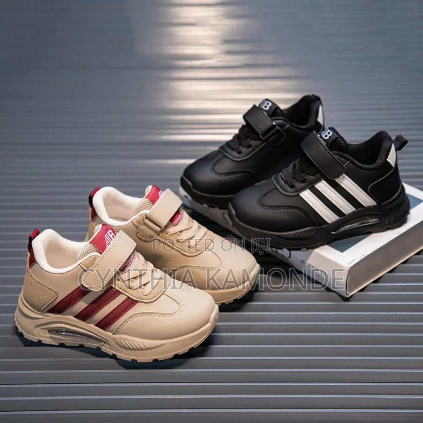 White Black Brown Kids Shoes