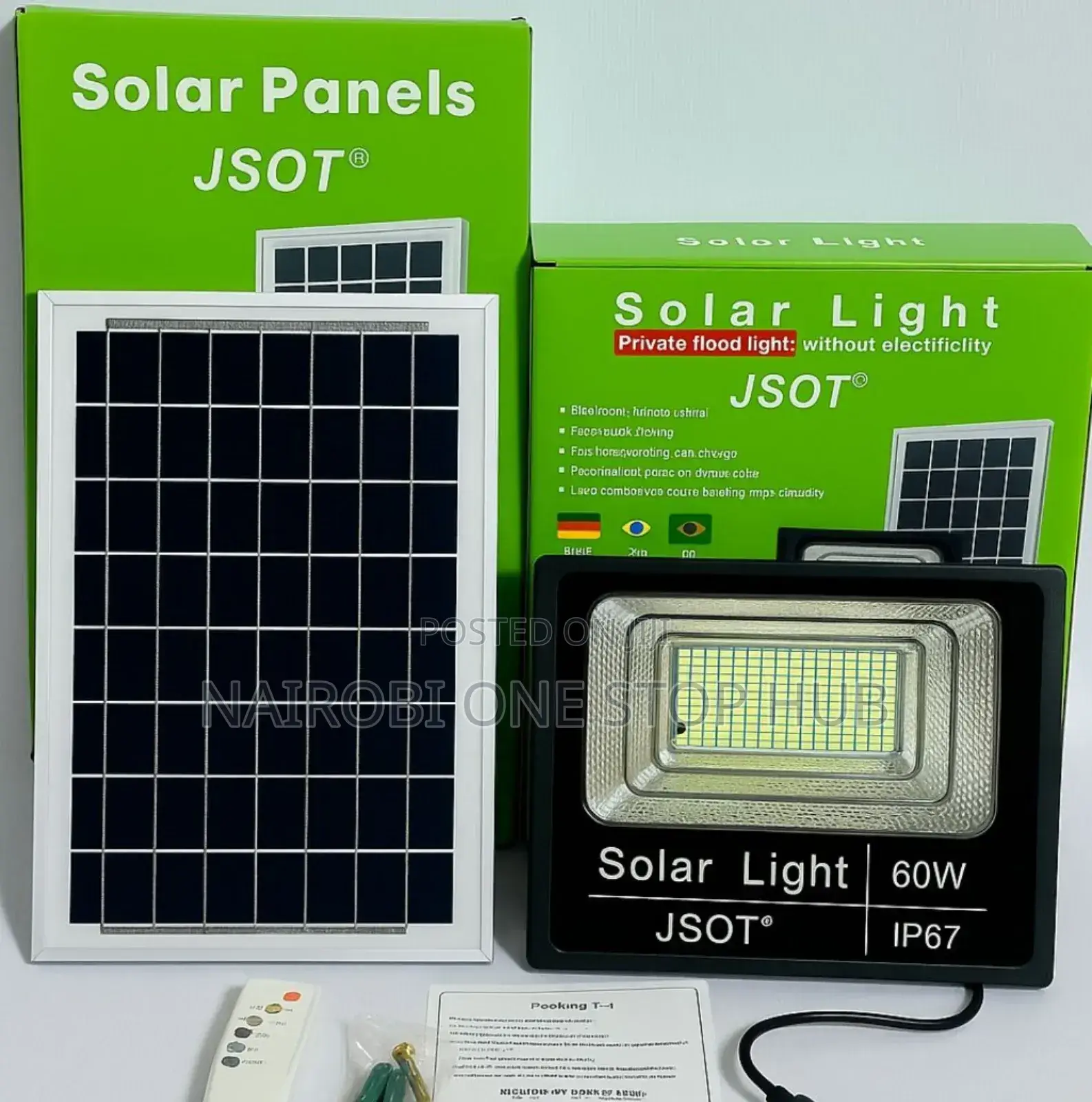 Jsot 60watts Outdoor Solar Floodlight