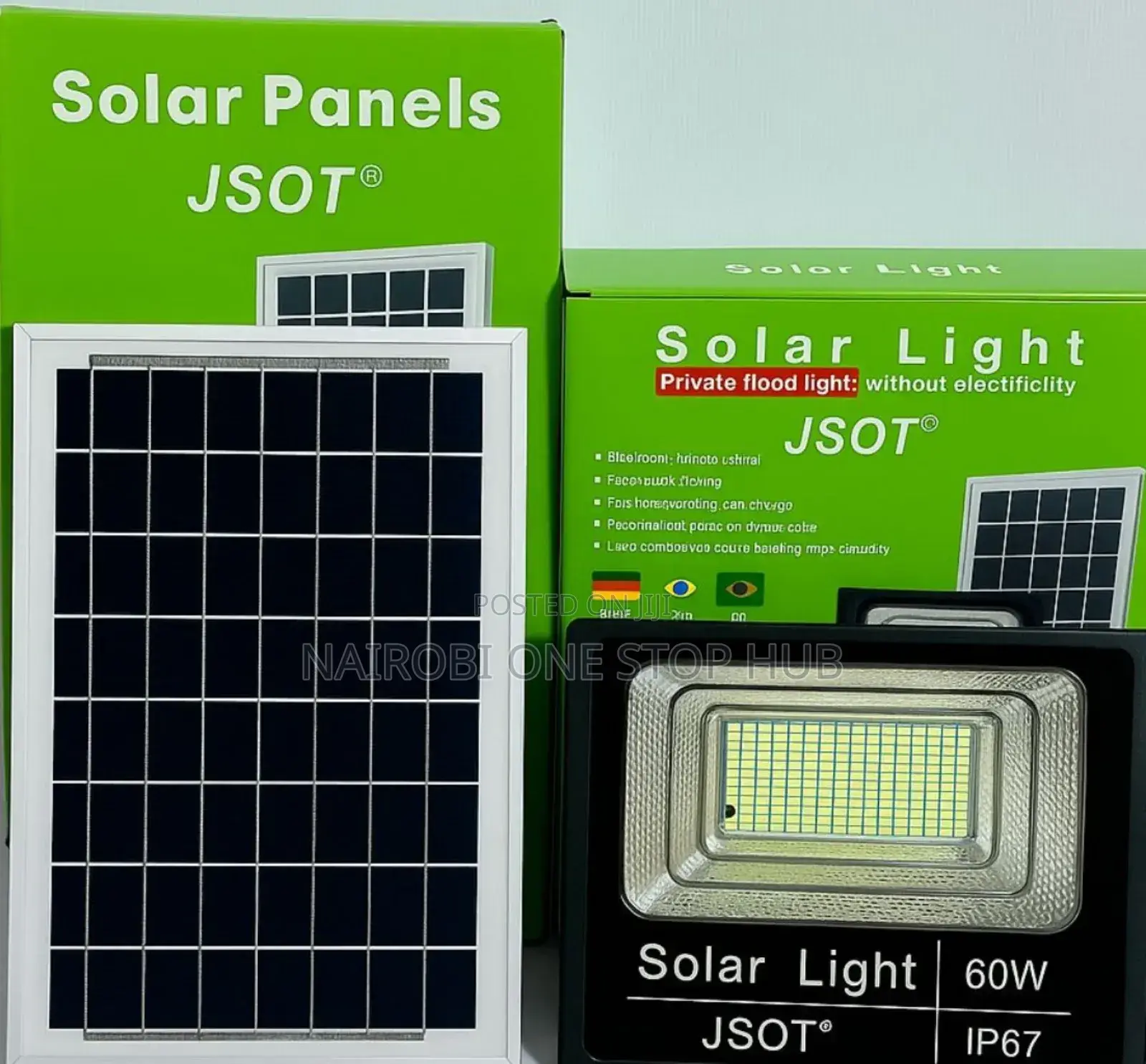 60 Watts Jsot Solar Powered Floodlight