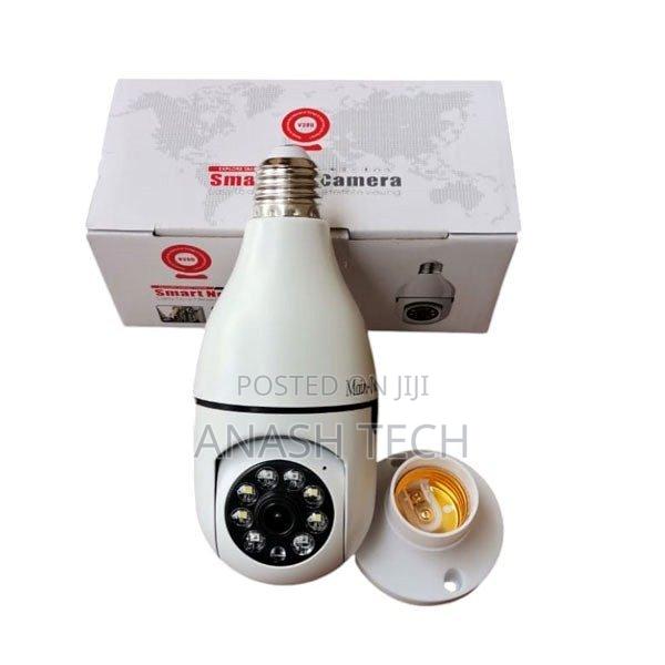 Wifi Bulb Camera Two Way Audio>V380 Dual Lens PTZ Bulb Ip