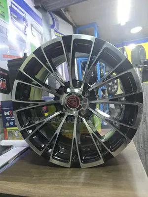 Rim Size 15 Inch 4holes Black/Silver