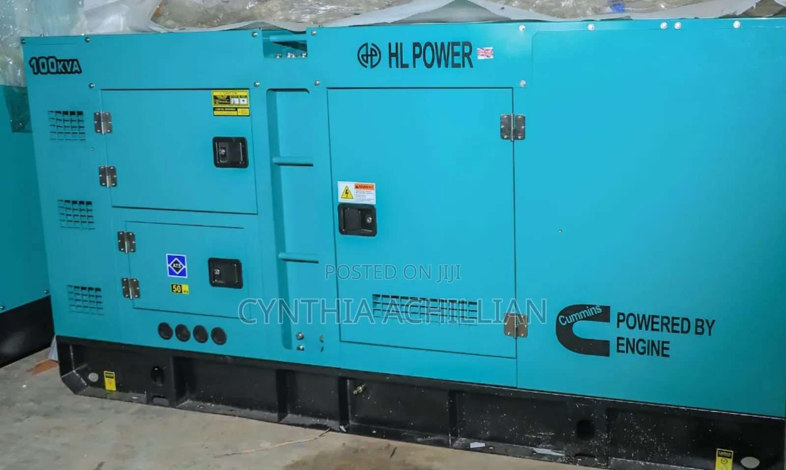 Hl Power 100 Kva Silent Diesel Generator (Cummins Powered Engine)