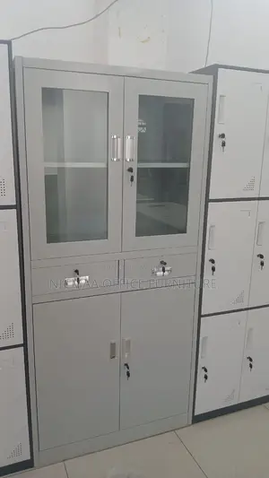 Multi-Compartment Metal Storage Cabinet