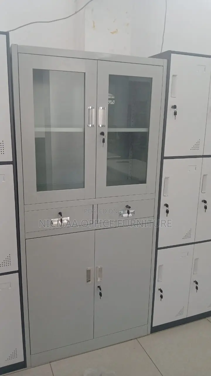 Multi-Compartment Metal Storage Cabinet