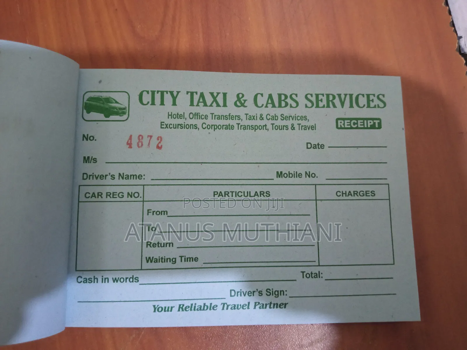 Ready Taxi Receipt Book