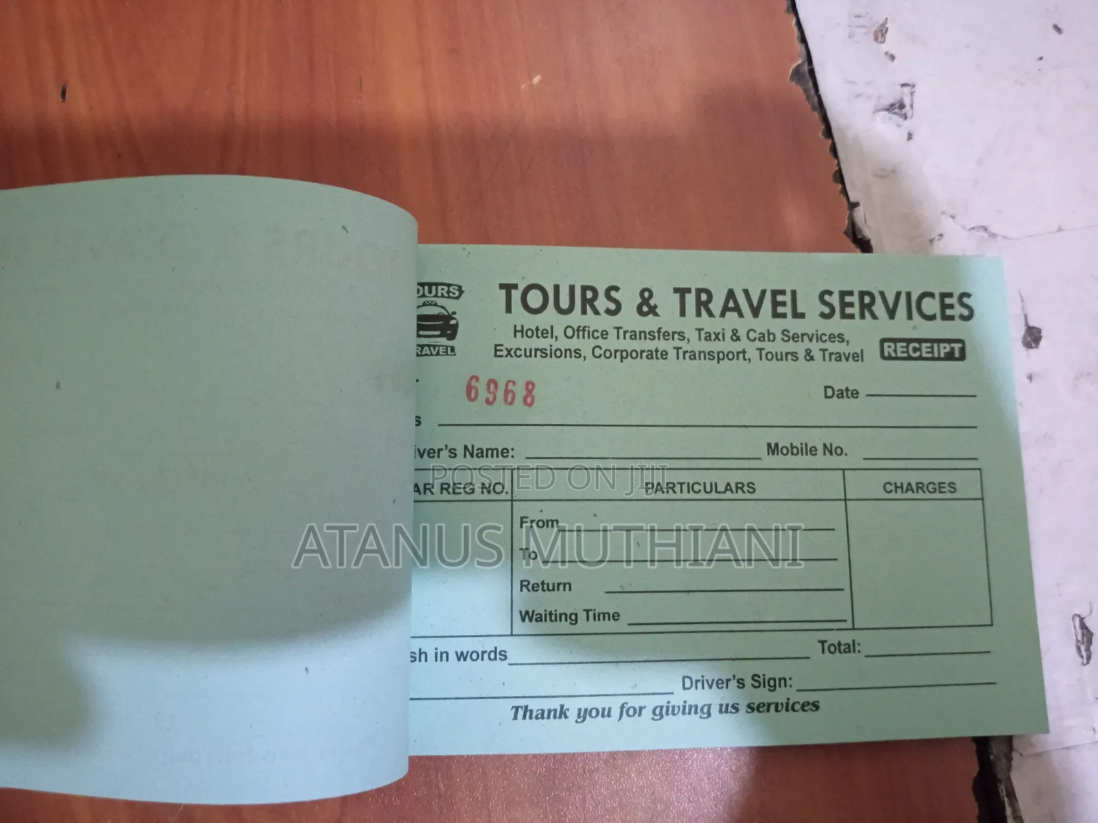 Ready Taxi Receipt Book