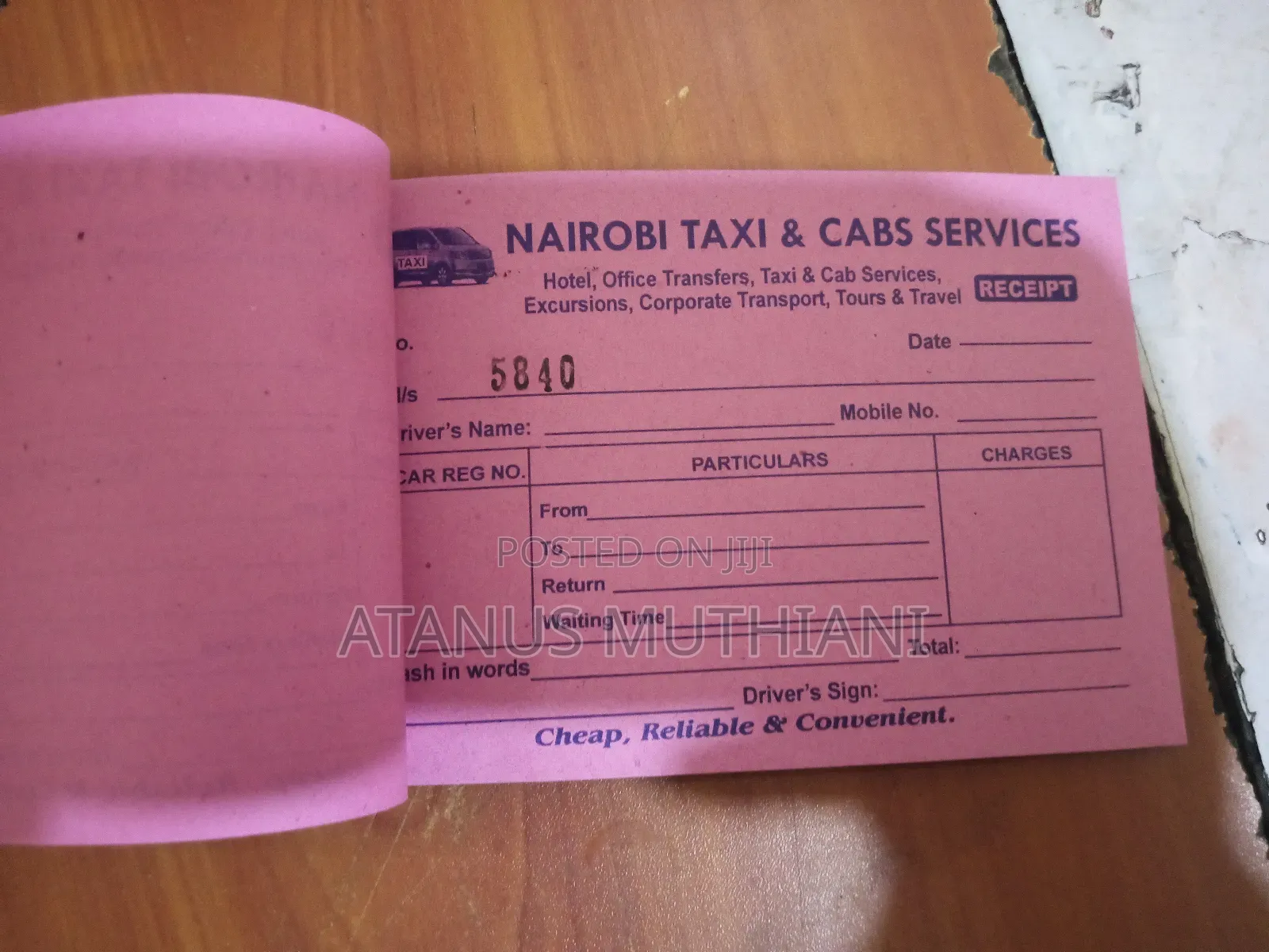 Ready Taxi Receipt Book