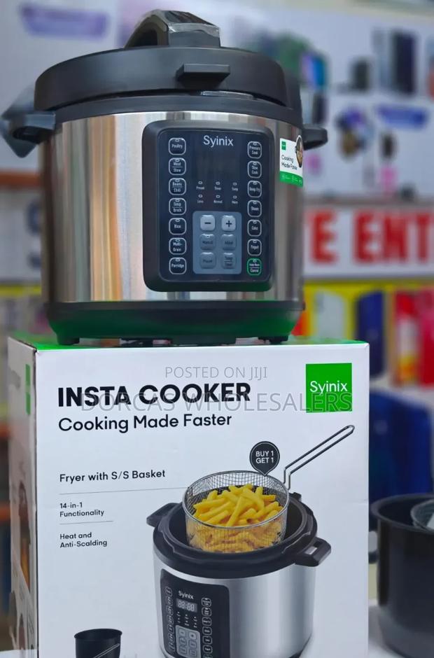 6 Litres Syinix Pressure Cooker - main view