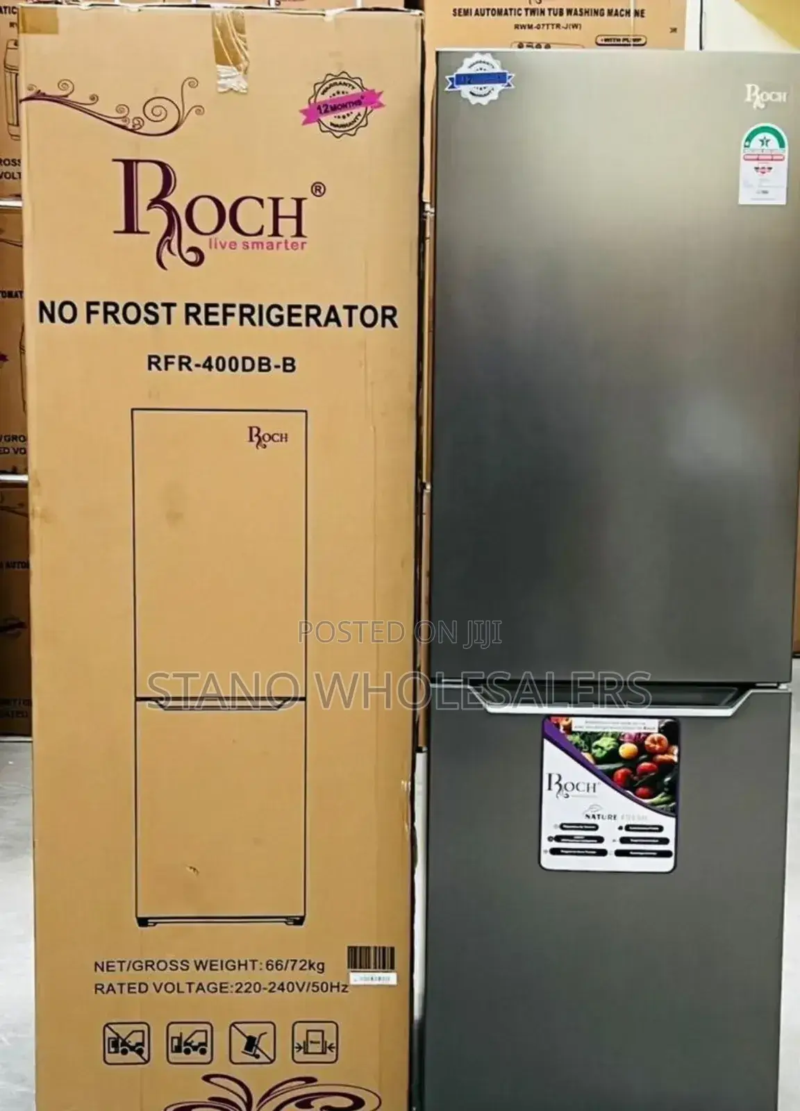 Roch No Frost330 Litres Bottom Freezer
