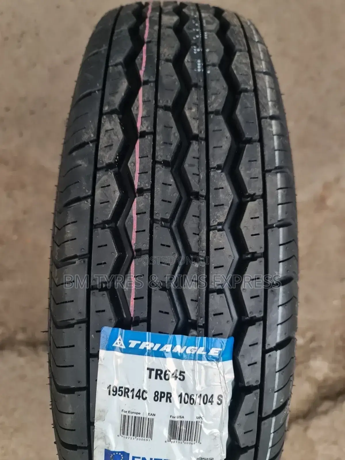 195 R14 Triangle Tyres. Commercial.