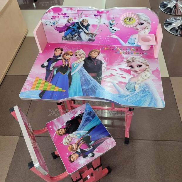 Pink Kids Table Desk - main view