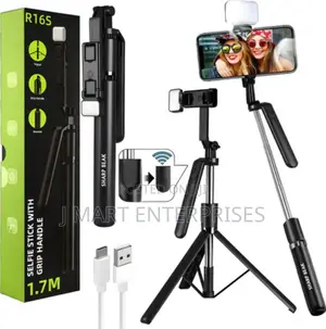 Tripod Stand With Detachable Wireless Remote Phone Holder 360°