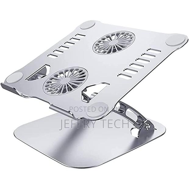 Laptop Stand With Dual Cooling Fan V4.0 - Silver