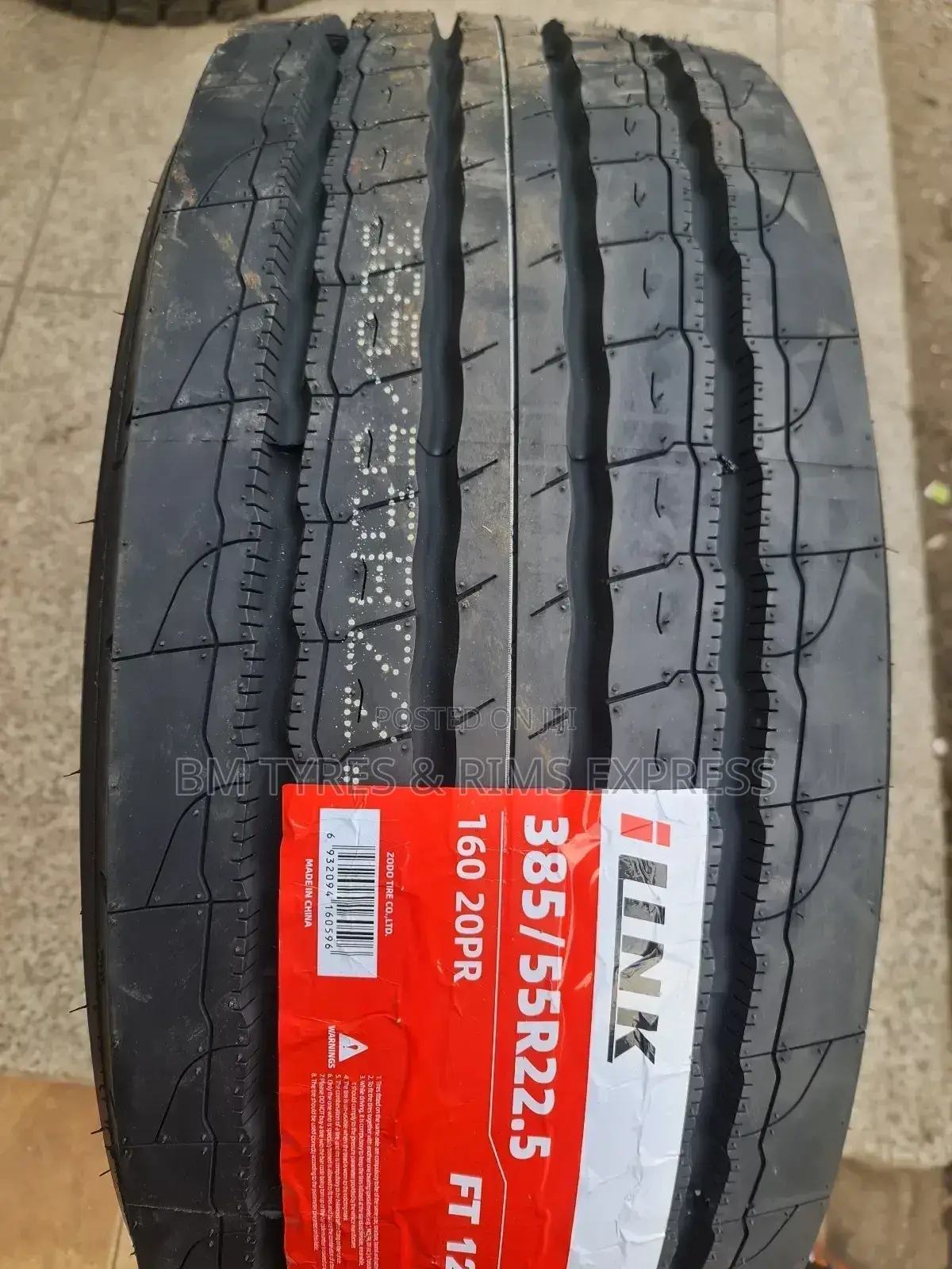 385 /55 R22.5 Ilink Tyres (Super Single)